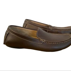Dexter Comfort men’s slip on brown genuine leather loafers size 7.5 VGUC